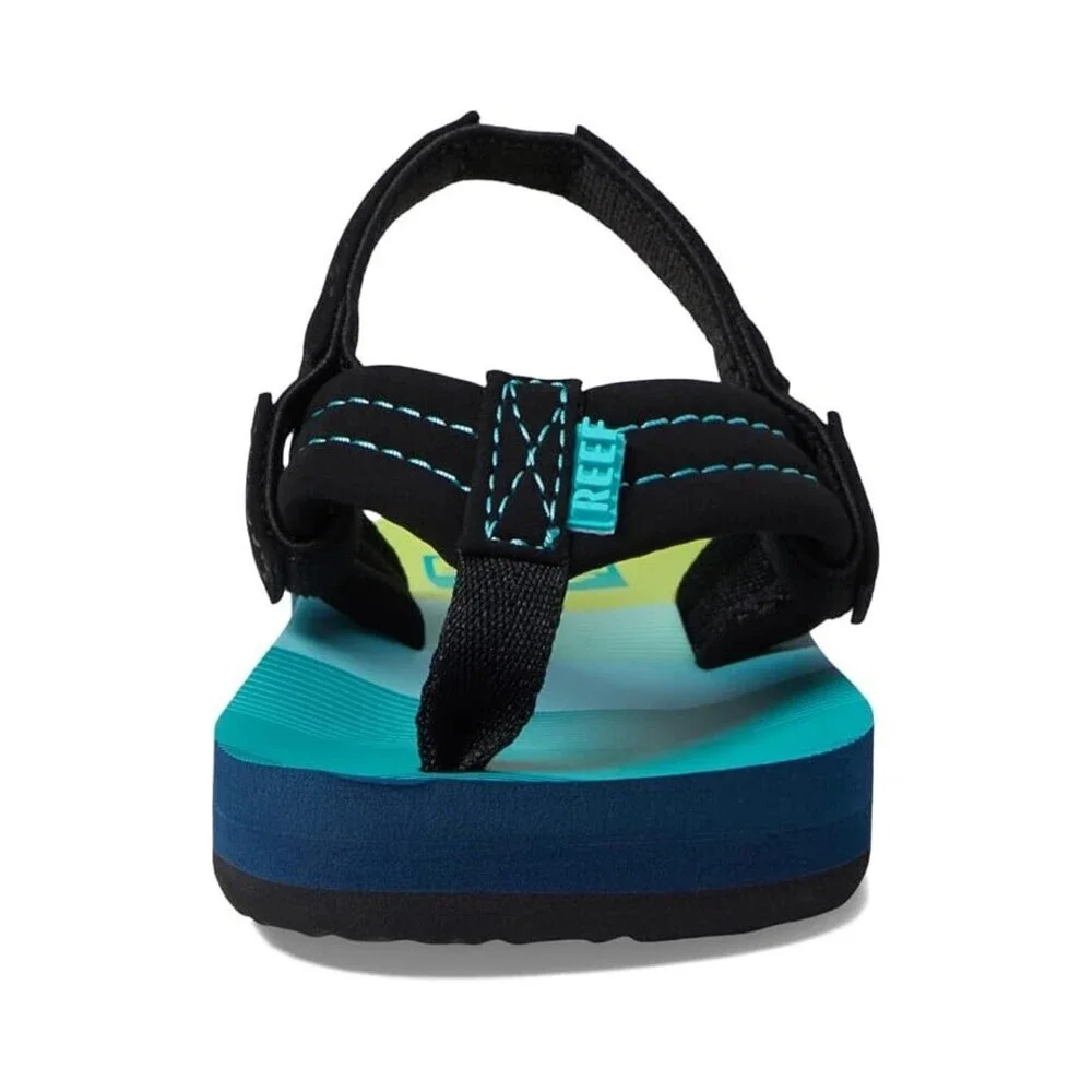 Reef Ahi Sandal Toddler US 4 Aqua Green Round Toe Slip-On Flip Flop JOBB2090